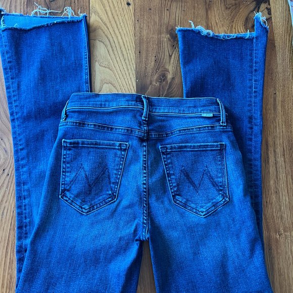 MOTHER The Insider Crop Step Fray Jeans 27 Perfect - Picture 4 of 6